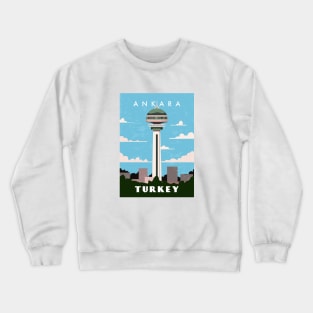 Retro travel poster Crewneck Sweatshirt